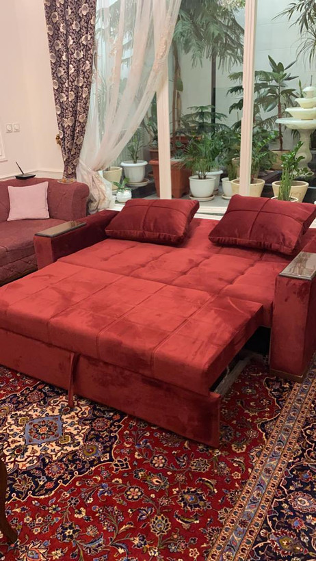 مبل تختخوابشو گرند مدل دسته کنسولی