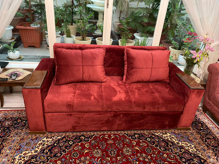 مبل تختخوابشو گرند مدل دسته کنسولی
